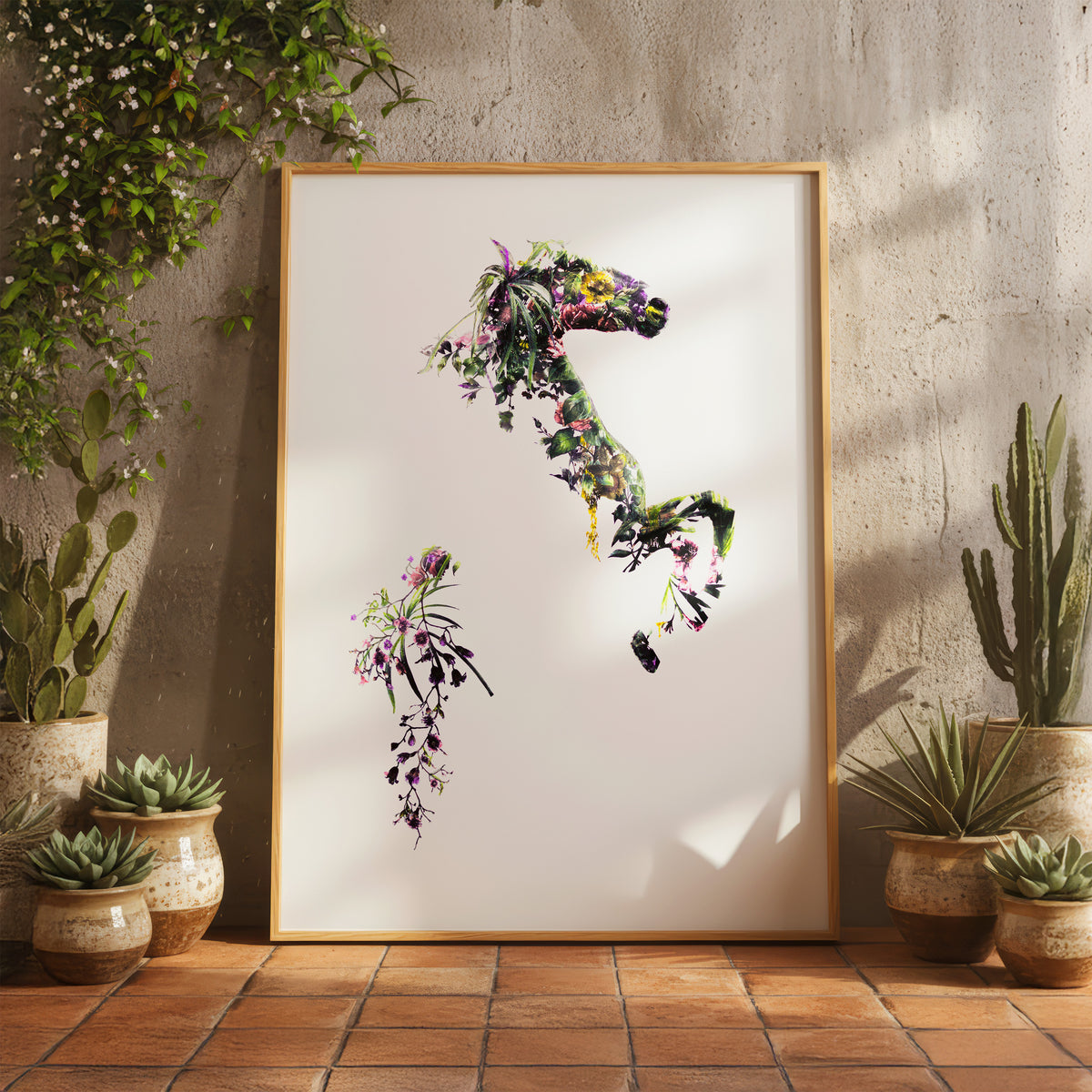 Flower Horse - Art Print