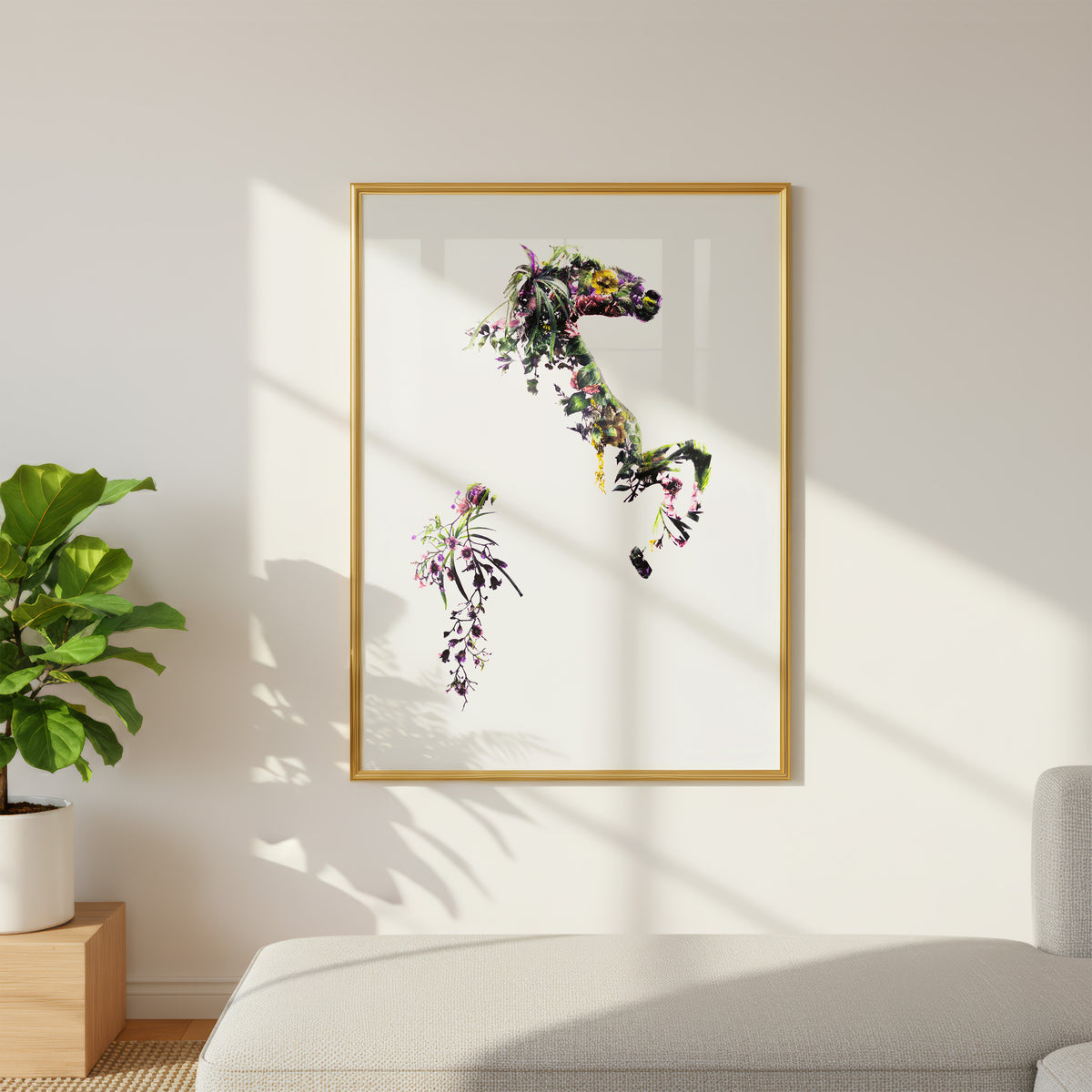 Flower Horse - Art Print