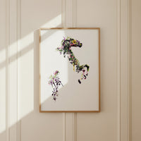 Flower Horse - Art Print