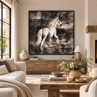 Horizon – Framed Hand-Waxed Mixed Media Fine Art Print